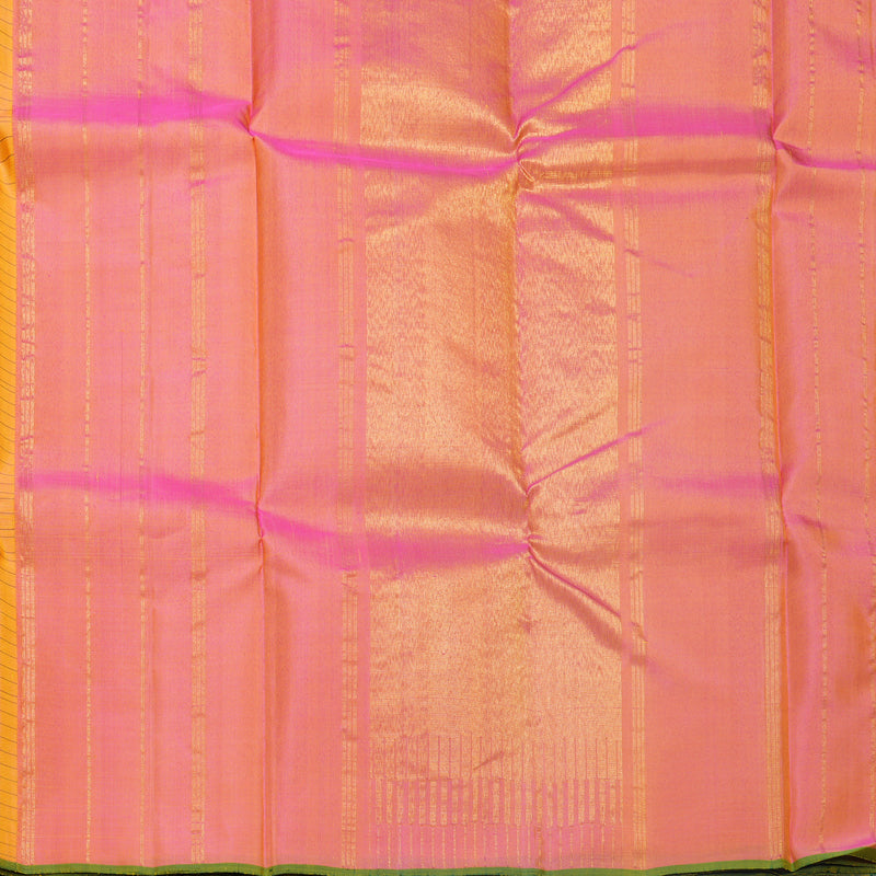 Hayagrivas Handloom Yellow Kanjivaram Silk Saree KBF625G17-1