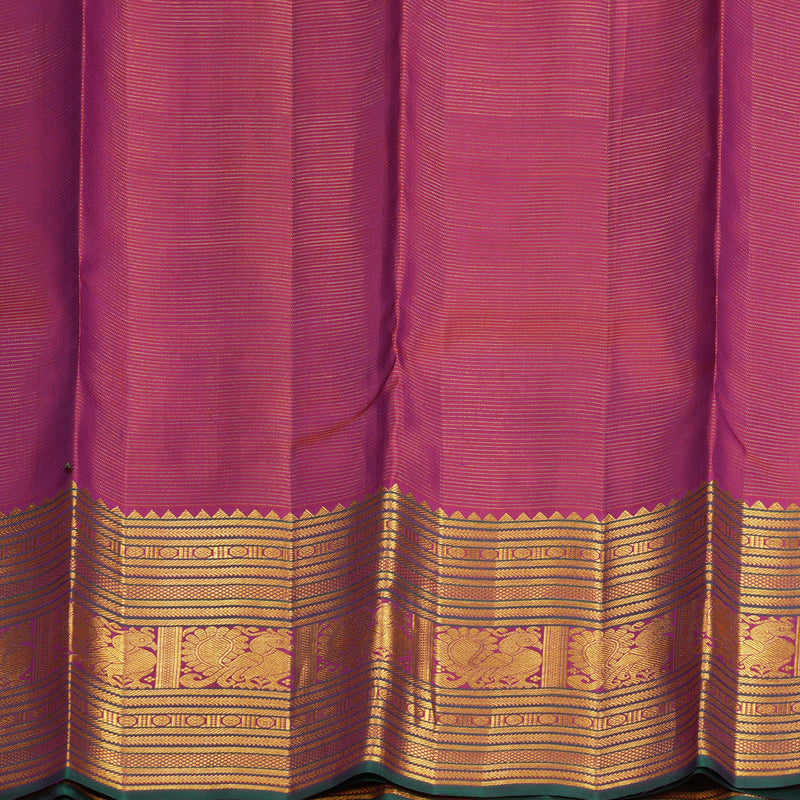 Hayagrivas Handloom Deep Pink Kanjivaram Silk Saree KBF625G18-1