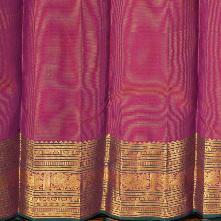 Hayagrivas Handloom Deep Pink Kanjivaram Silk Saree KBF625G18-1
