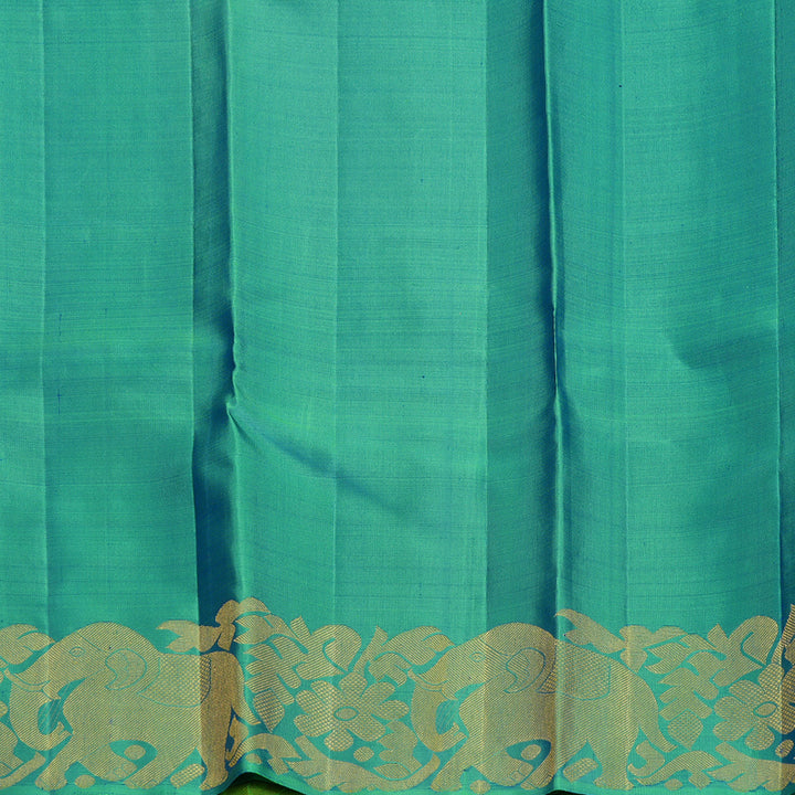 Hayagrivas Handloom Neon Green Kanjivaram Silk Saree KBF625G19-1