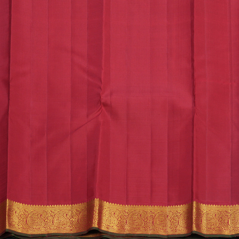 Hayagrivas Handloom Mayilkazhuthu Kanjivaram Silk Saree with Red Border KBF625G3-1