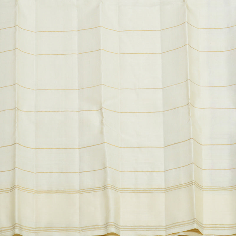 Hayagrivas Handloom Multicolour Checks Kanjivaram Silk Saree with Half-White Border KBF625G4-1
