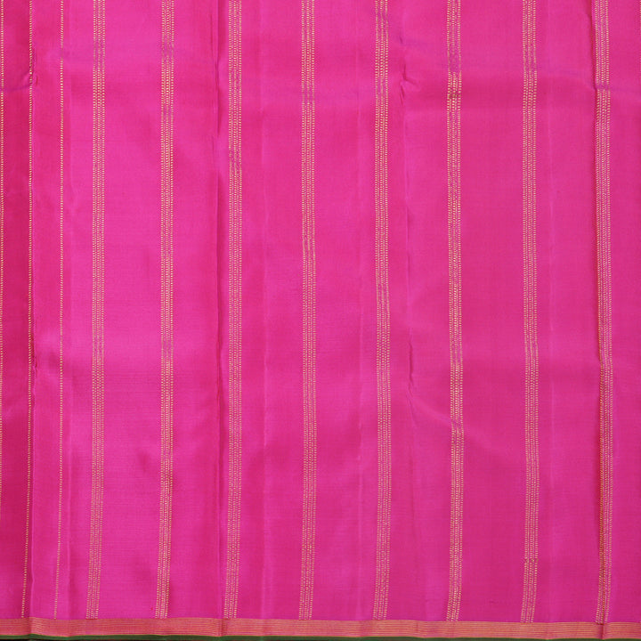 Hayagrivas Handloom Orange Kanjivaram Silk Saree KBF625G8-1