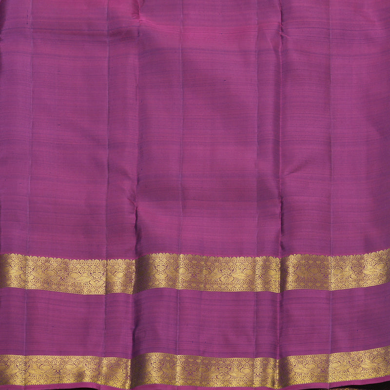 Hayagrivas Handloom Navy Blue Kanjivaram Silk Saree with Purple Border KBF626G2-22