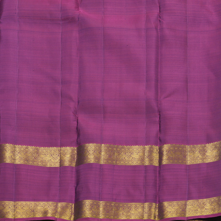 Hayagrivas Handloom Navy Blue Kanjivaram Silk Saree with Purple Border KBF626G2-22