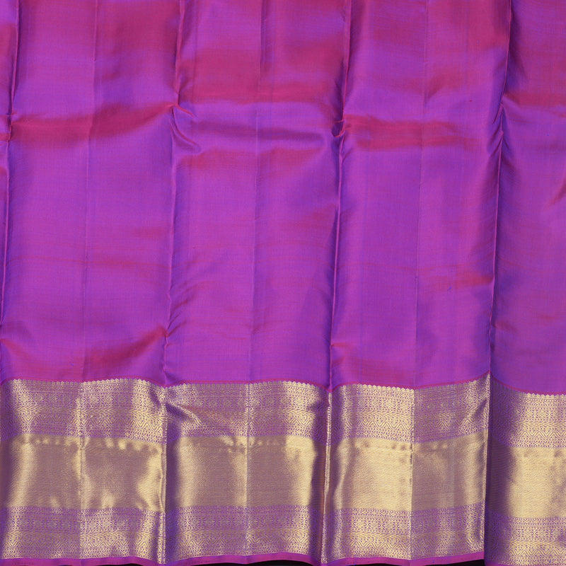 Hayagrivas Handloom Mayilkazhuthu Kanjivaram Silk Saree with Purple Border KBF626G3-7