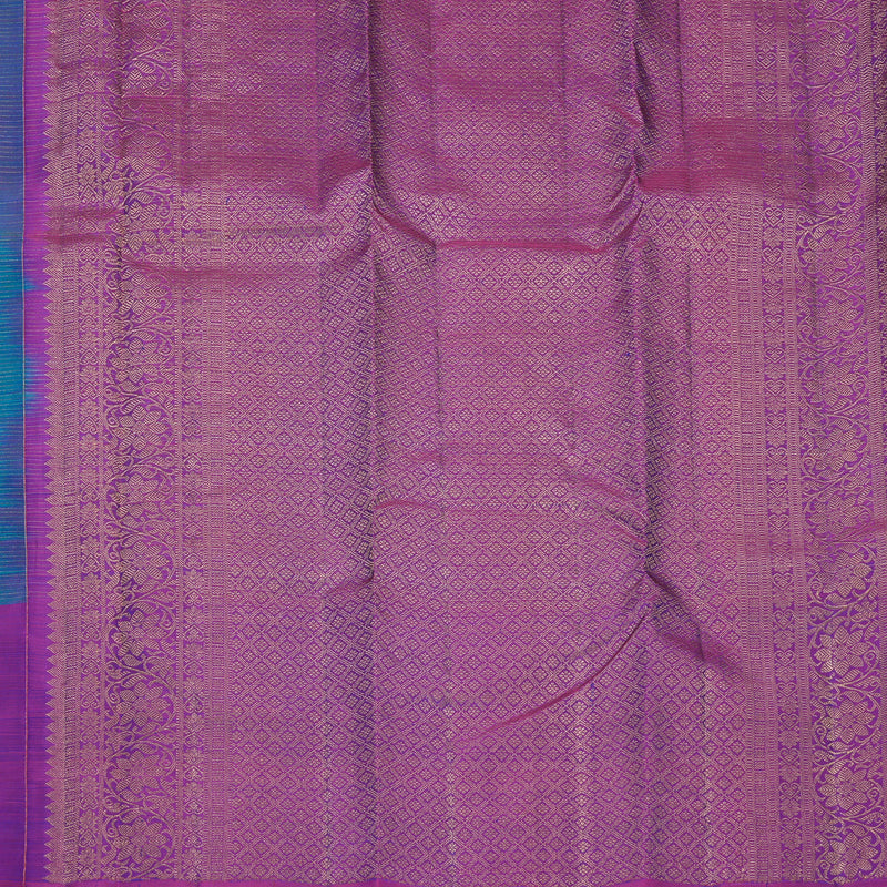 Hayagrivas Handloom Mayilkazhuthu Kanjivaram Silk Saree with Purple Border KBF626G6-1