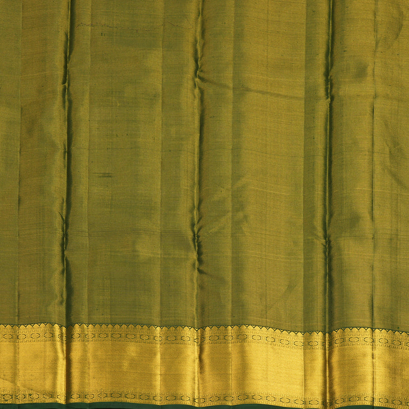Hayagrivas Handloom Bottle Green Kanjivaram Silk Saree KBF626G9-2