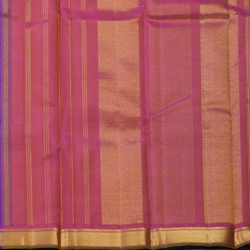 Hayagrivas Handloom Purple &amp; Blue (Zasa Zasa Kattam) Kanjivaram Silk Saree KBF627G1-1