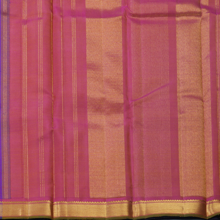 Hayagrivas Handloom Purple &amp; Blue (Zasa Zasa Kattam) Kanjivaram Silk Saree KBF627G1-1