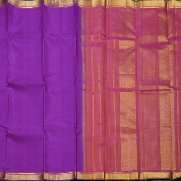 Hayagrivas Handloom Purple &amp; Blue (Zasa Zasa Kattam) Kanjivaram Silk Saree KBF627G1-1