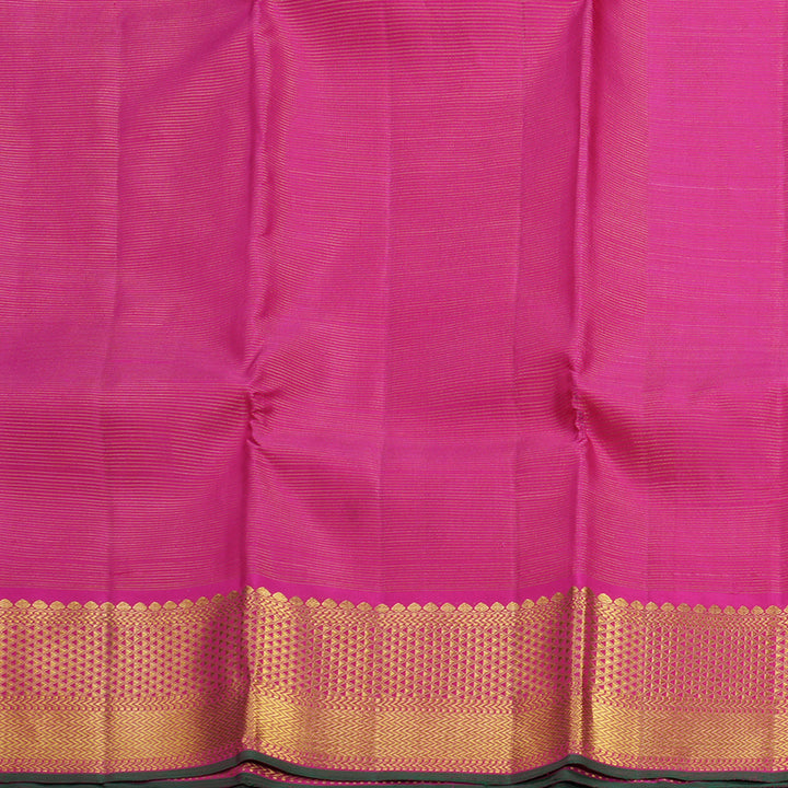 Hayagrivas Handloom Rani Pink Kanjivaram Silk Saree KBF627G7-2