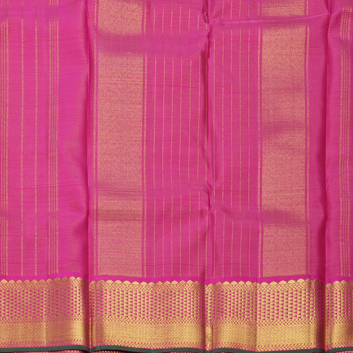 Hayagrivas Handloom Rani Pink Kanjivaram Silk Saree KBF627G7-2