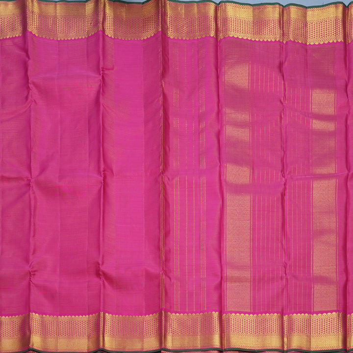 Hayagrivas Handloom Rani Pink Kanjivaram Silk Saree KBF627G7-2