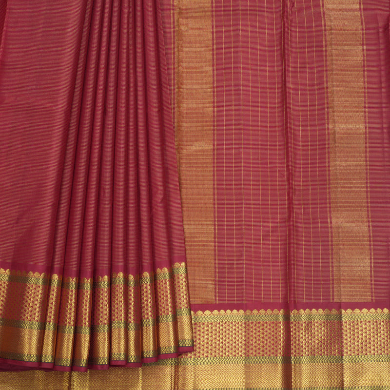 Hayagrivas Handloom Maroon Kanjivaram Silk Saree KBF627G7-3