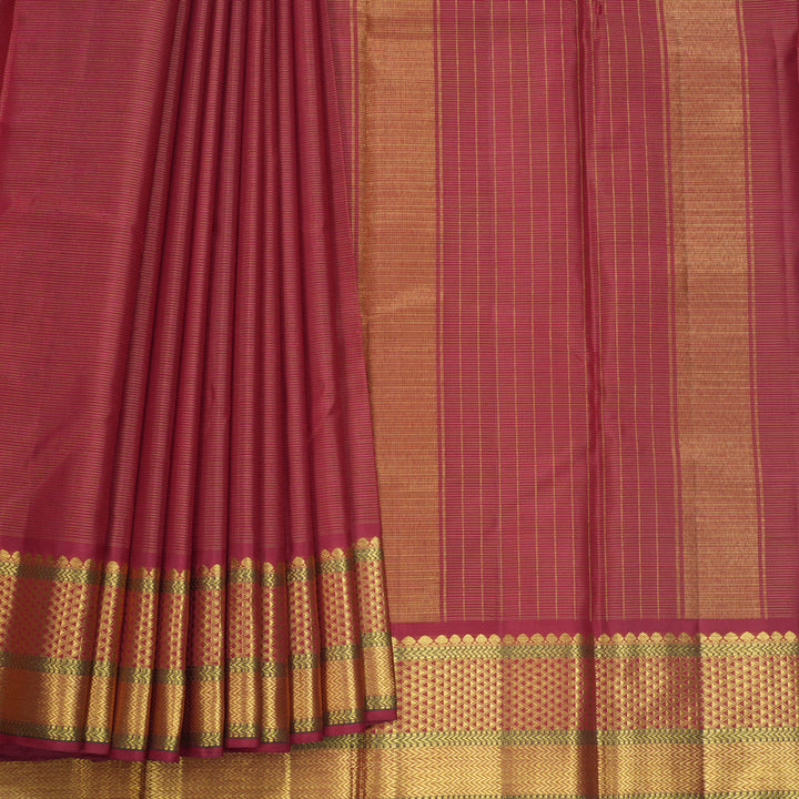 Hayagrivas Handloom Maroon Kanjivaram Silk Saree KBF627G7-3