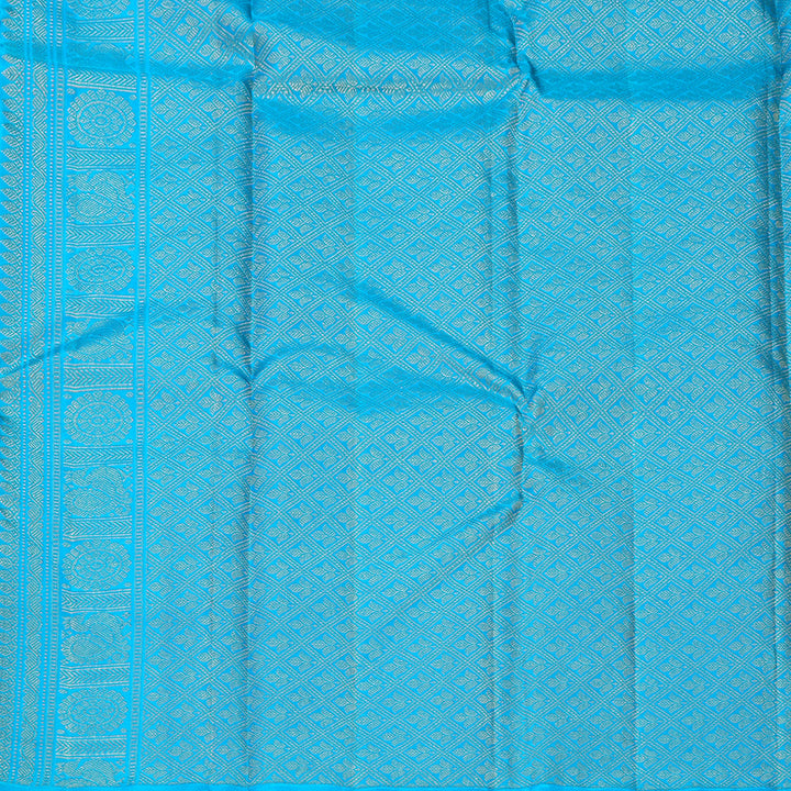 Hayagrivas Handloom Beige Kanjivaram Silk Saree KBF629G1-2