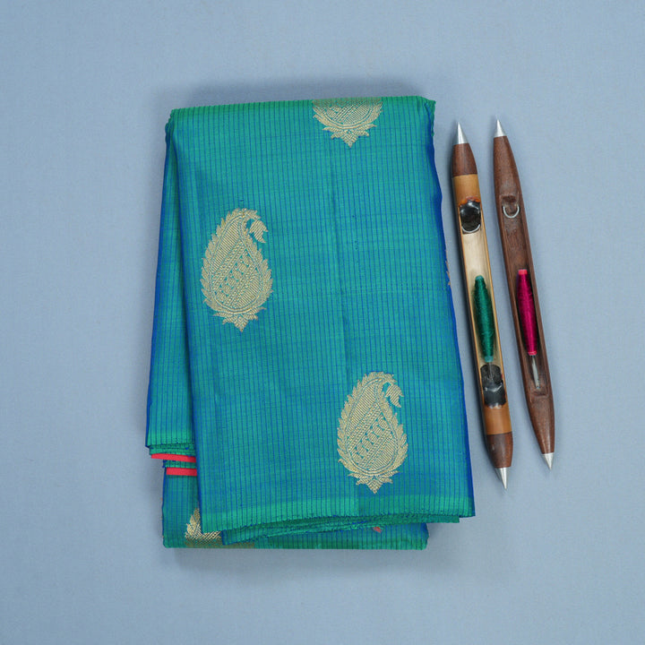 Hayagrivas Handloom Mayilkazhuthu Kanjivaram Silk Saree KBF629G1-6
