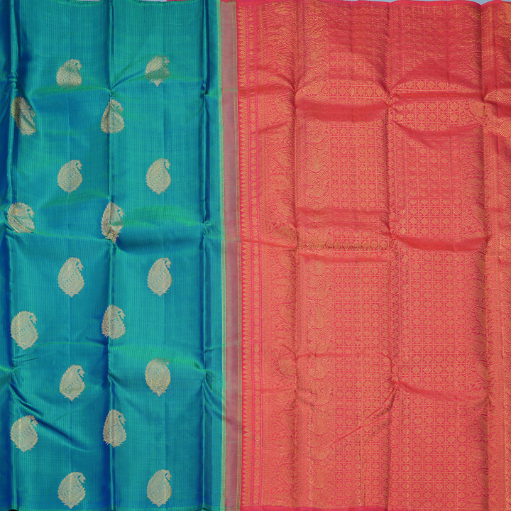 Hayagrivas Handloom Mayilkazhuthu Kanjivaram Silk Saree KBF629G1-6