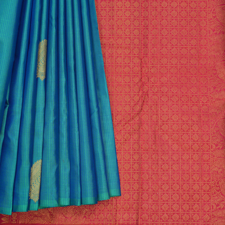 Hayagrivas Handloom Mayilkazhuthu Kanjivaram Silk Saree KBF629G1-6