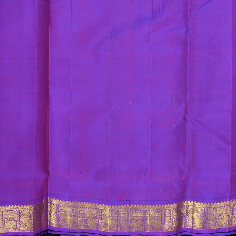 Hayagrivas Handloom Fluorescent Green Ten Yards Silk Saree KBF629G10-1