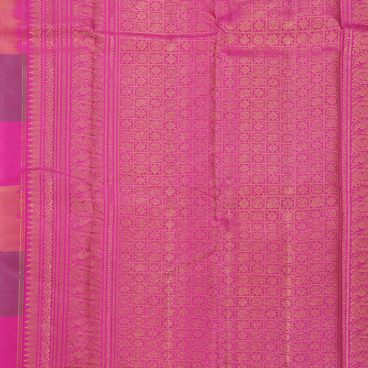 Hayagrivas Handloom Multicolour Checks Kanjivaram Silk Saree KBF629G3-6