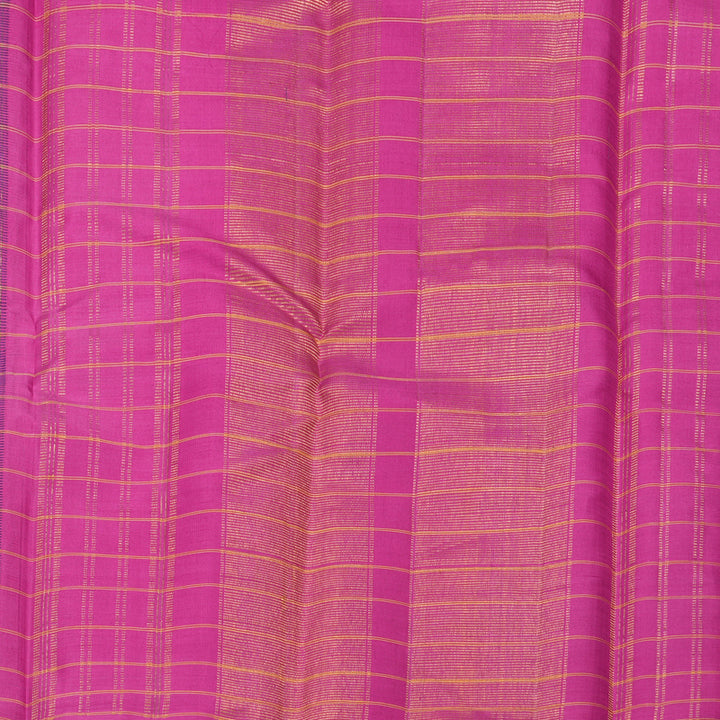 Hayagrivas Handloom Purplish-Blue Kanjivaram Silk Saree KBF630G1-2