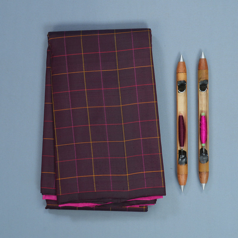 Hayagrivas Handloom Deep Snuff Kanjivaram Silk Saree KBF630G1-3