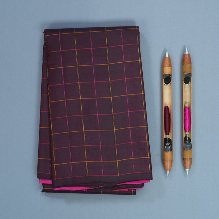 Hayagrivas Handloom Deep Snuff Kanjivaram Silk Saree KBF630G1-3