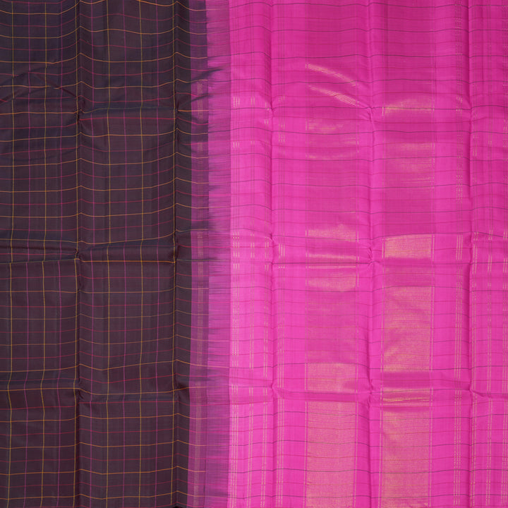 Hayagrivas Handloom Deep Snuff Kanjivaram Silk Saree KBF630G1-3