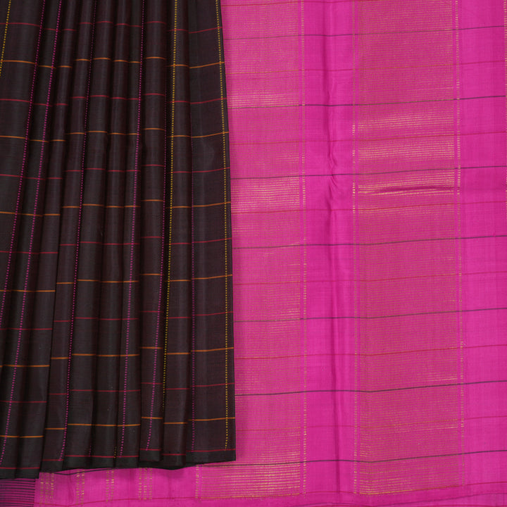 Hayagrivas Handloom Deep Snuff Kanjivaram Silk Saree KBF630G1-3