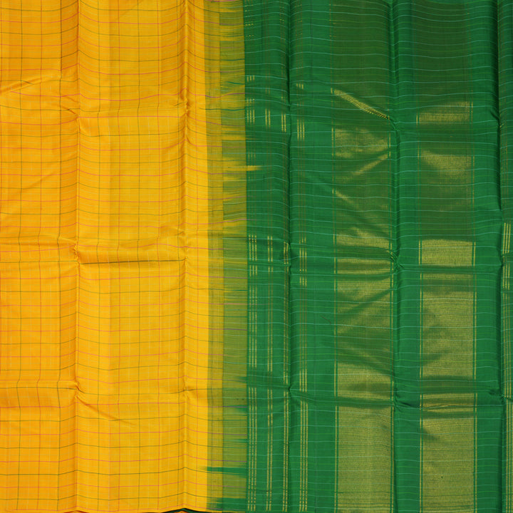 Hayagrivas Handloom Mustard Yellow Kanjivaram Silk Saree KBF630G2-2