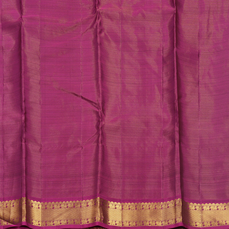Hayagrivas Handloom Deep Snuff Kanjivaram Silk Saree with Magenta Border KBF630G4-1