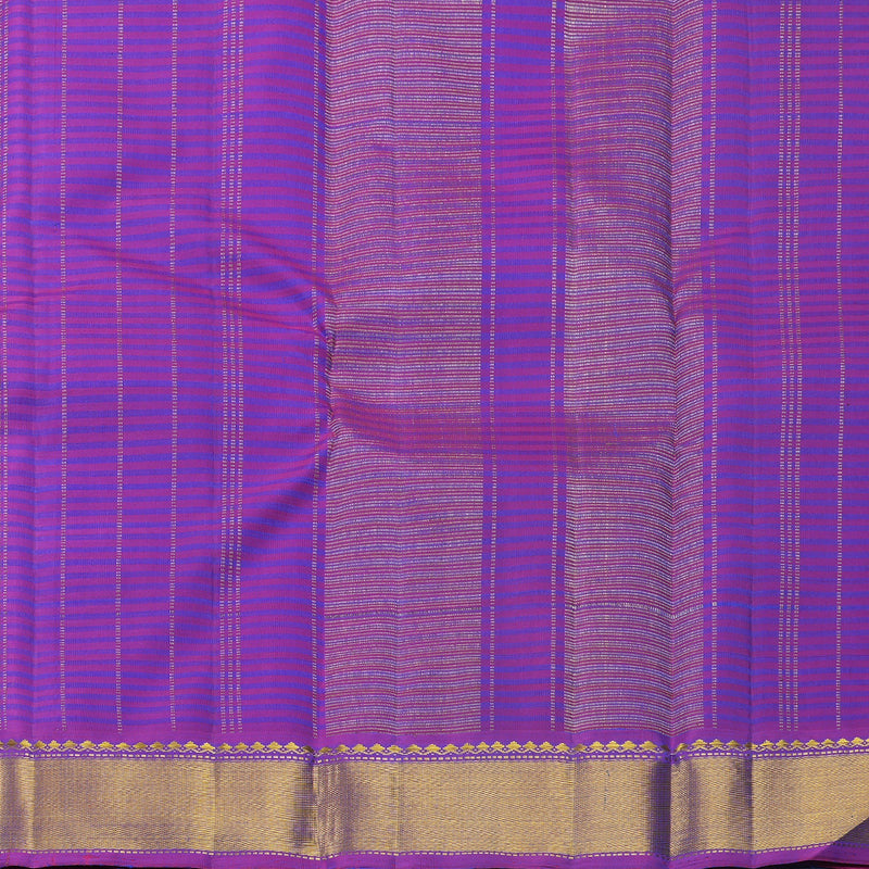 Hayagrivas Handloom Mayilkazhuthu Kanjivaram Silk Saree with Purple Border KBF632G1-2