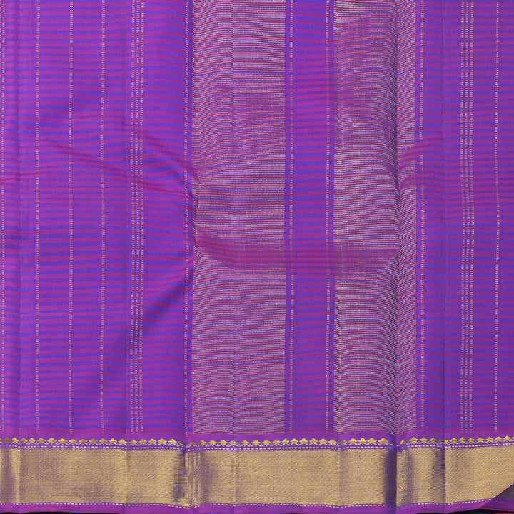 Hayagrivas Handloom Mayilkazhuthu Kanjivaram Silk Saree with Purple Border KBF632G1-2