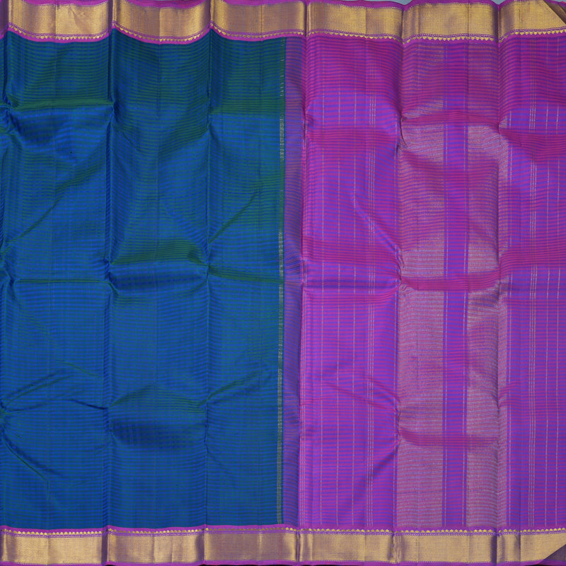 Hayagrivas Handloom Mayilkazhuthu Kanjivaram Silk Saree with Purple Border KBF632G1-2