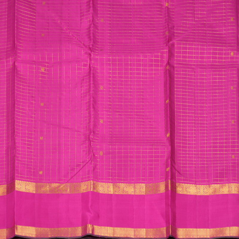 Hayagrivas Handloom Purple Kanjivaram Silk Saree with Pink Border KBF632G12-1