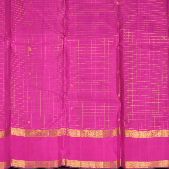 Hayagrivas Handloom Purple Kanjivaram Silk Saree with Pink Border KBF632G12-1