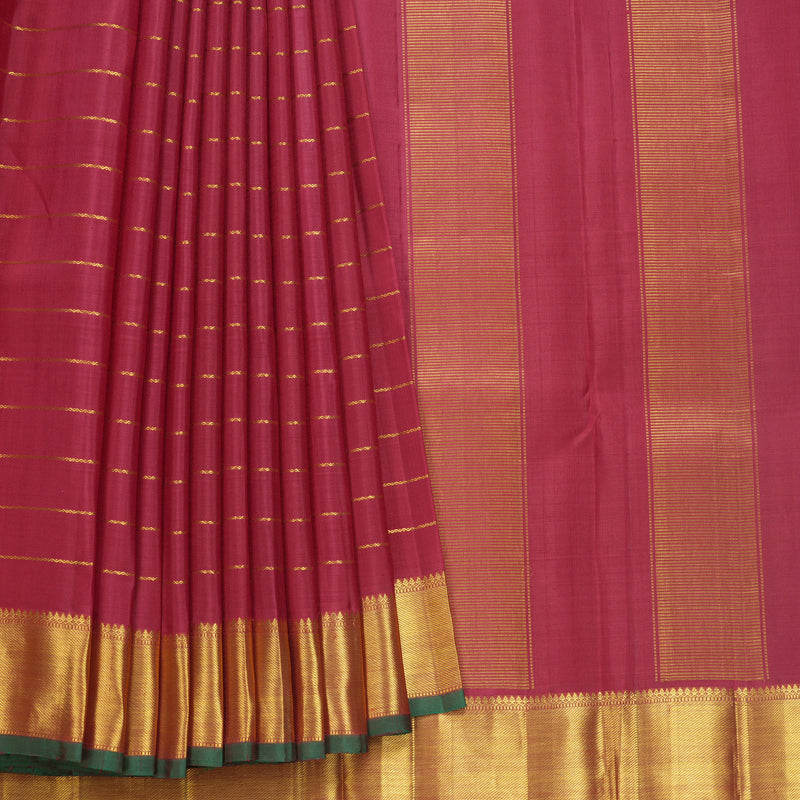 Hayagrivas Handloom Maroon Kanjivaram Silk Saree KBF632G2-1