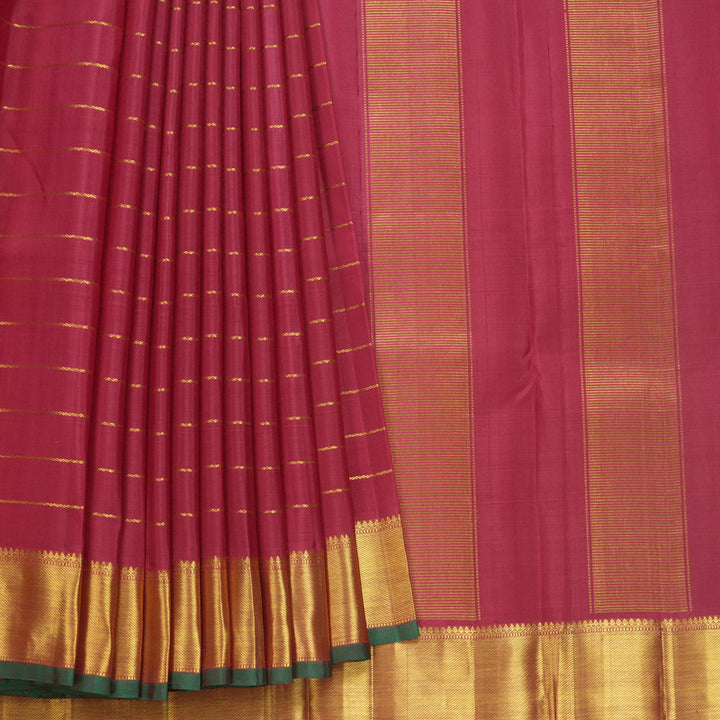Hayagrivas Handloom Maroon Kanjivaram Silk Saree KBF632G2-1