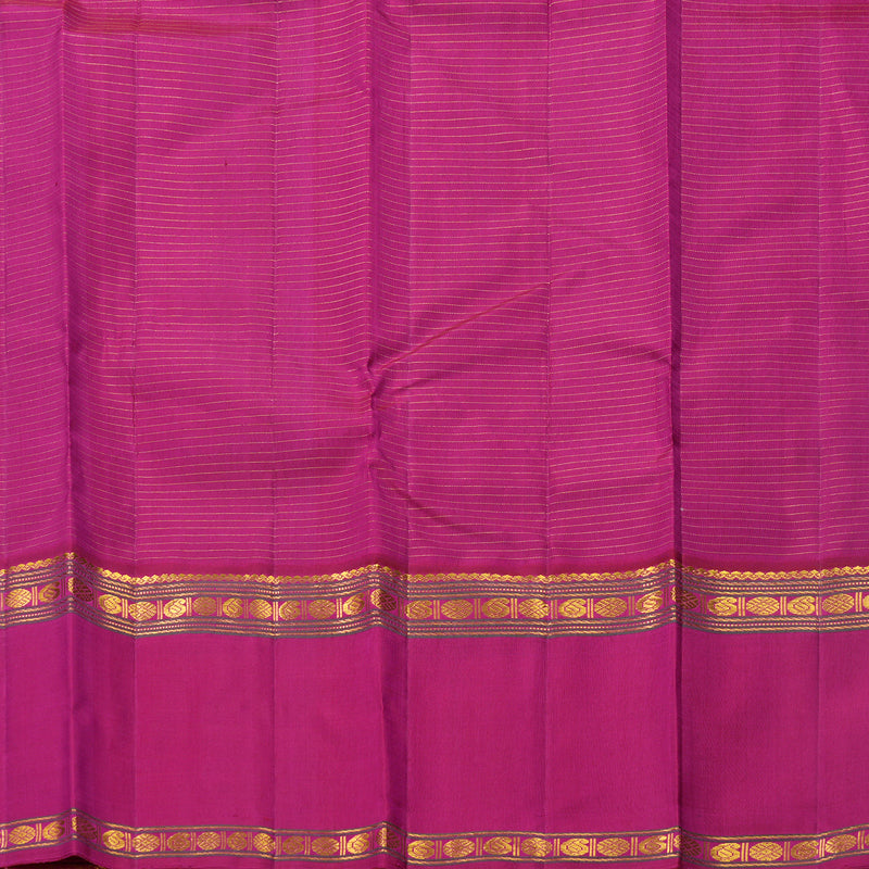 Hayagrivas Handloom Purple Kanjivaram Silk Saree with Ganga Jamuna Border KBF632G3-1