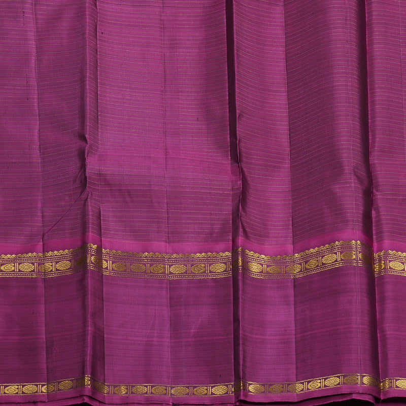 Hayagrivas Handloom Royal Blue Kanjivaram Silk Saree with Ganga Jamuna Border KBF632G3-2