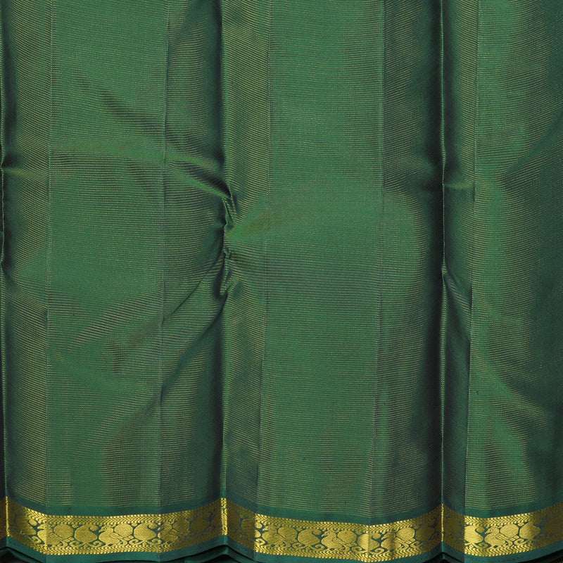 Hayagrivas Handloom Bottle Green Kanjivaram Silk Saree KBF632G4-1