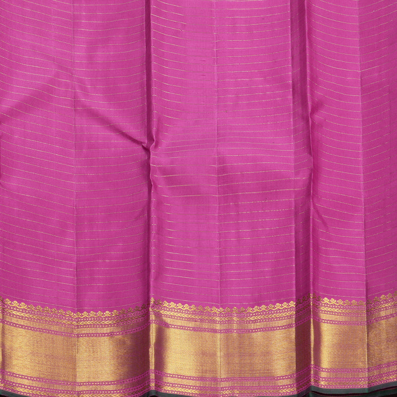 Hayagrivas Handloom Magenta Kanjivaram Silk Saree KBF632G7-2