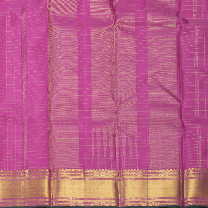 Hayagrivas Handloom Magenta Kanjivaram Silk Saree KBF632G7-2
