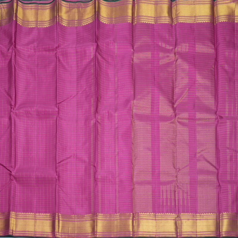 Hayagrivas Handloom Magenta Kanjivaram Silk Saree KBF632G7-2
