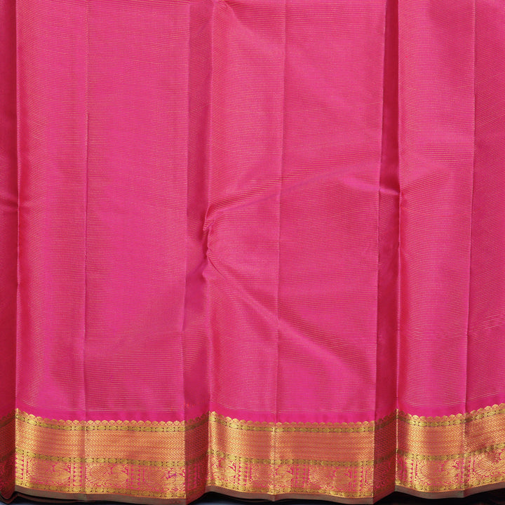 Hayagrivas Handloom Pink Kanjivaram Silk Saree KBF632G9-2