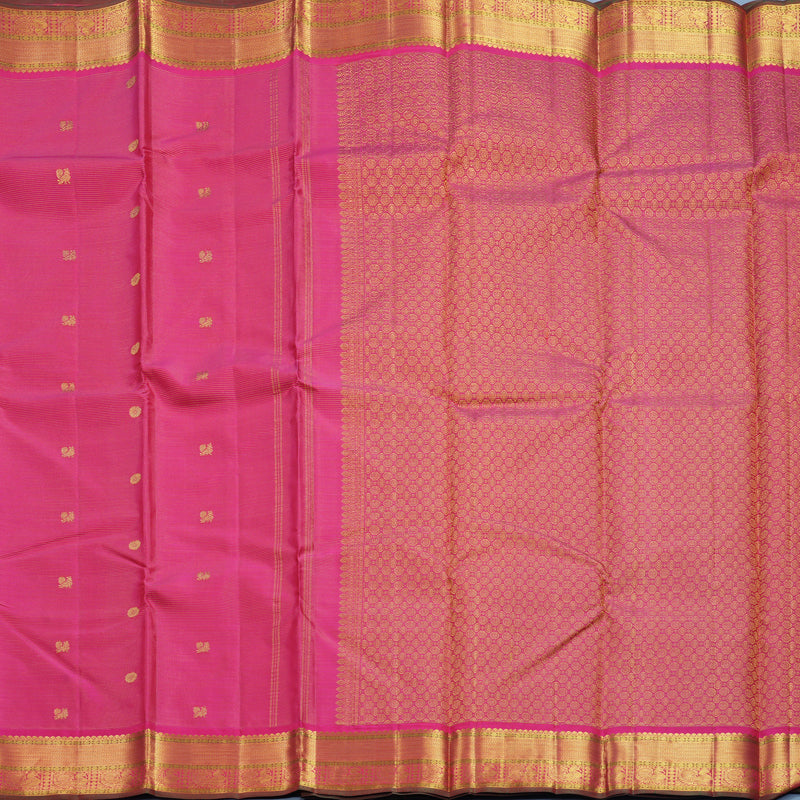 Hayagrivas Handloom Pink Kanjivaram Silk Saree KBF632G9-2