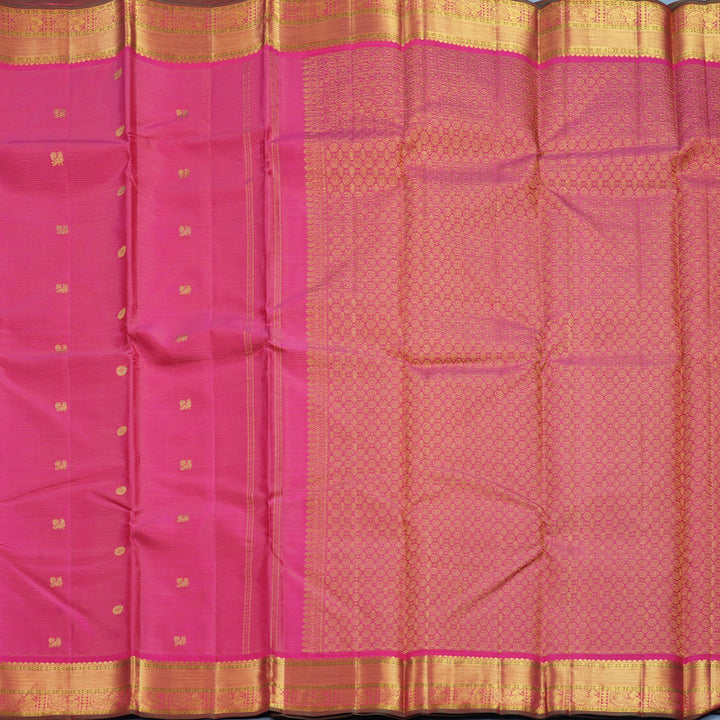 Hayagrivas Handloom Pink Kanjivaram Silk Saree KBF632G9-2