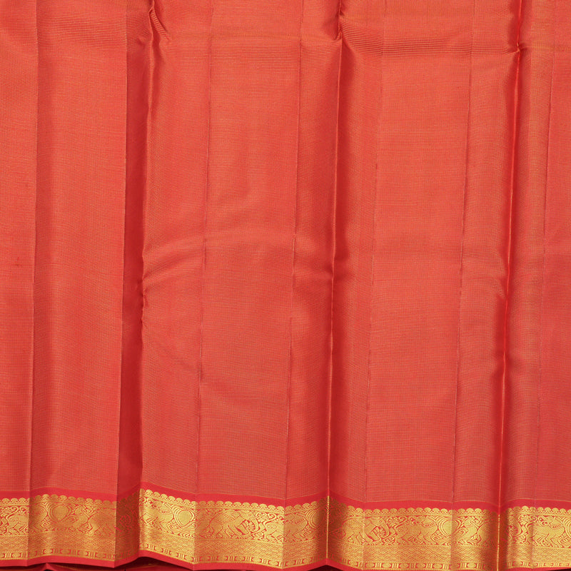 Hayagrivas Handloom Bottle Green Kanjivaram Silk Saree with Red Border KBF633G5-1